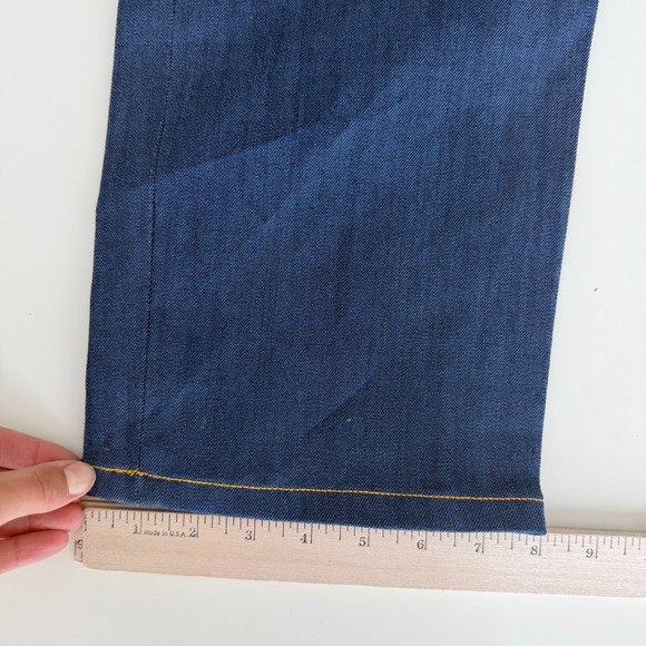 Blue Delta Tom James Jeans Mens 36x36 Denim Stretch Custom Hand Made in USA - Picture 13 of 13